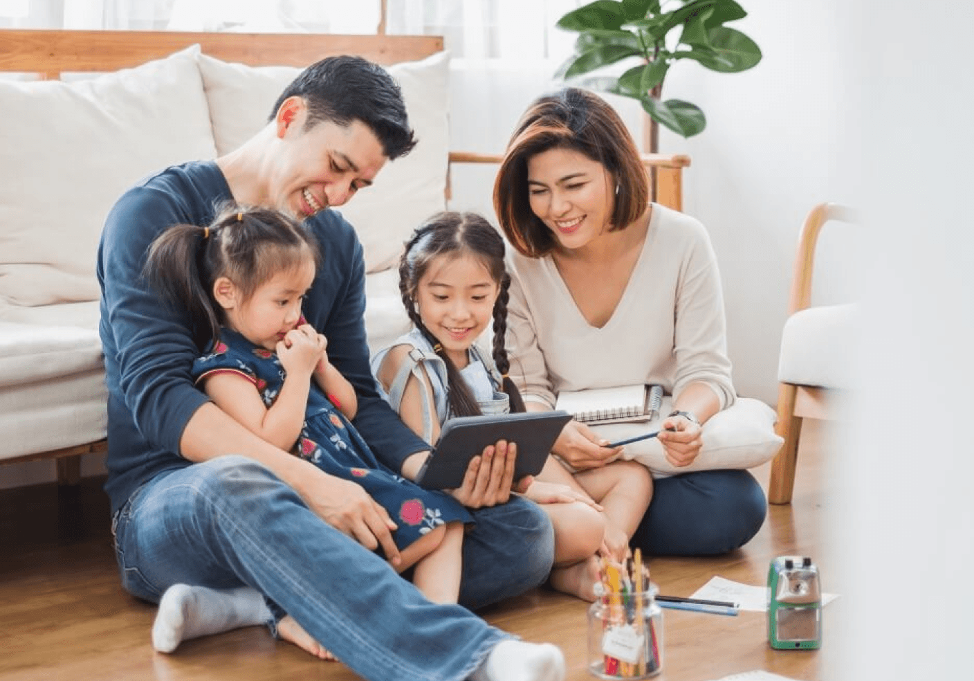 Family spending time together
