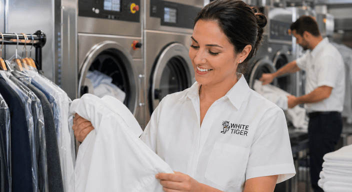 CLEANED WITH CARE, LOCALLY
